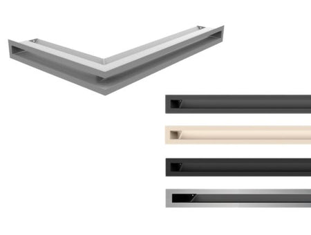 Kratki Eckluftleiste, Luftleiste 45S - 5 Farben | 400x600 Winkel x 60 mm