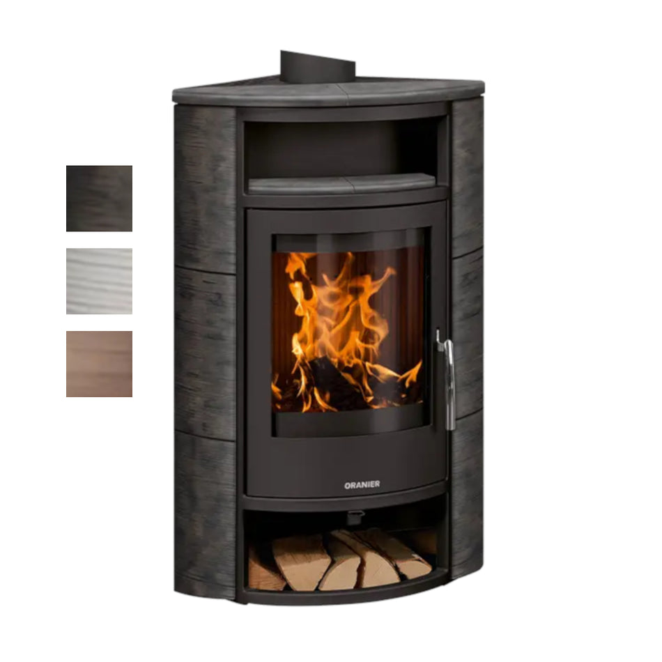 Oranier Kaminofen | Polar Eck Keramik | 6,5 kW | Farbauswahl