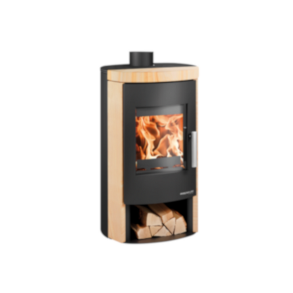 Haas+Sohn | Kaminofen BALI easy 296.17-ST perl-schwarz/woodstone 6 kW