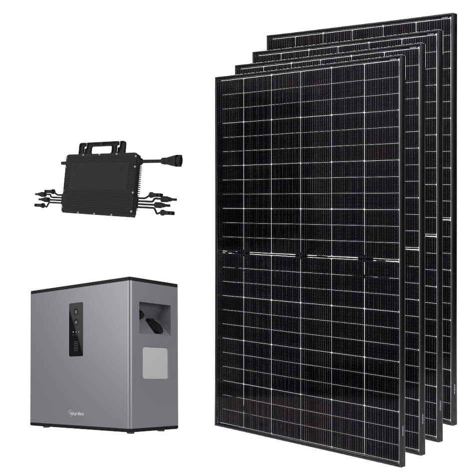 Balkonkraftwerk 1800W inklusive Batteriespeicher Starter Set | klimaworld.com