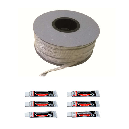 Fermit | Glasfaserband inkl. Kleber | weiß | 10 Meter