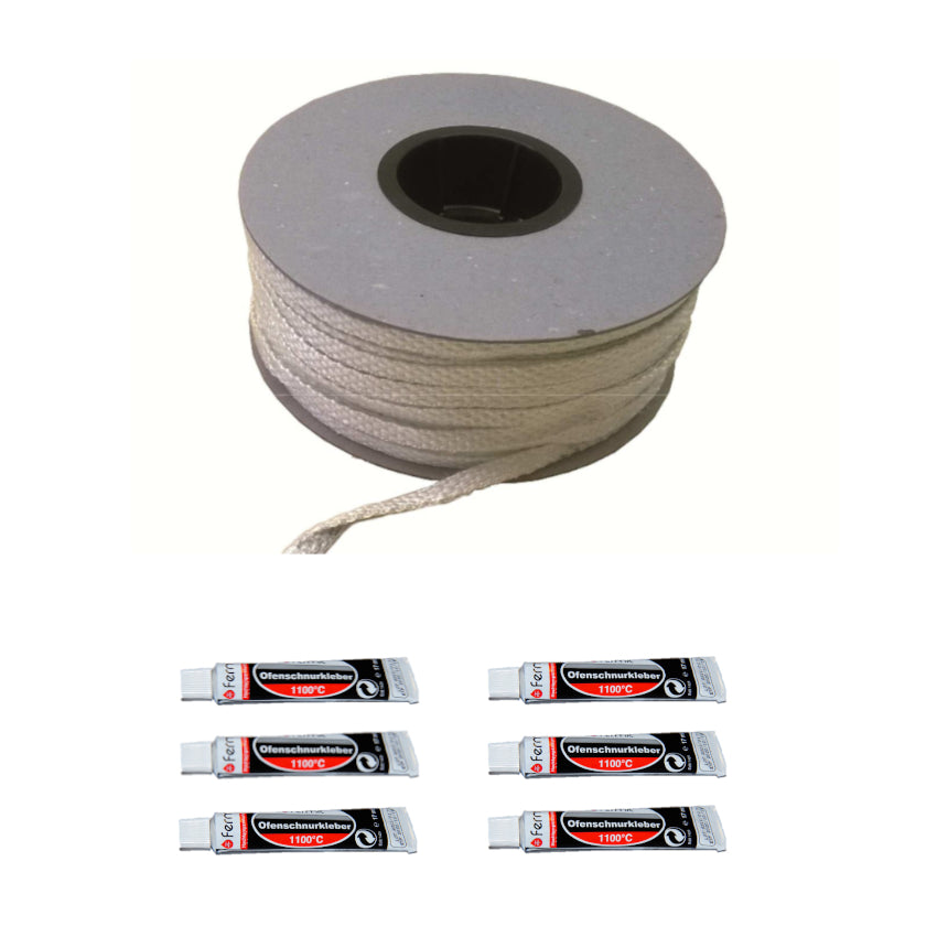 Fermit | Glasfaserband inkl. Kleber | weiß | 10 Meter