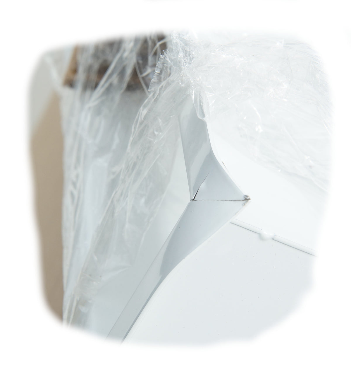 Kratki Eckluftleiste links | 600x400mm Winkel x 90mm | weiß | B-Ware