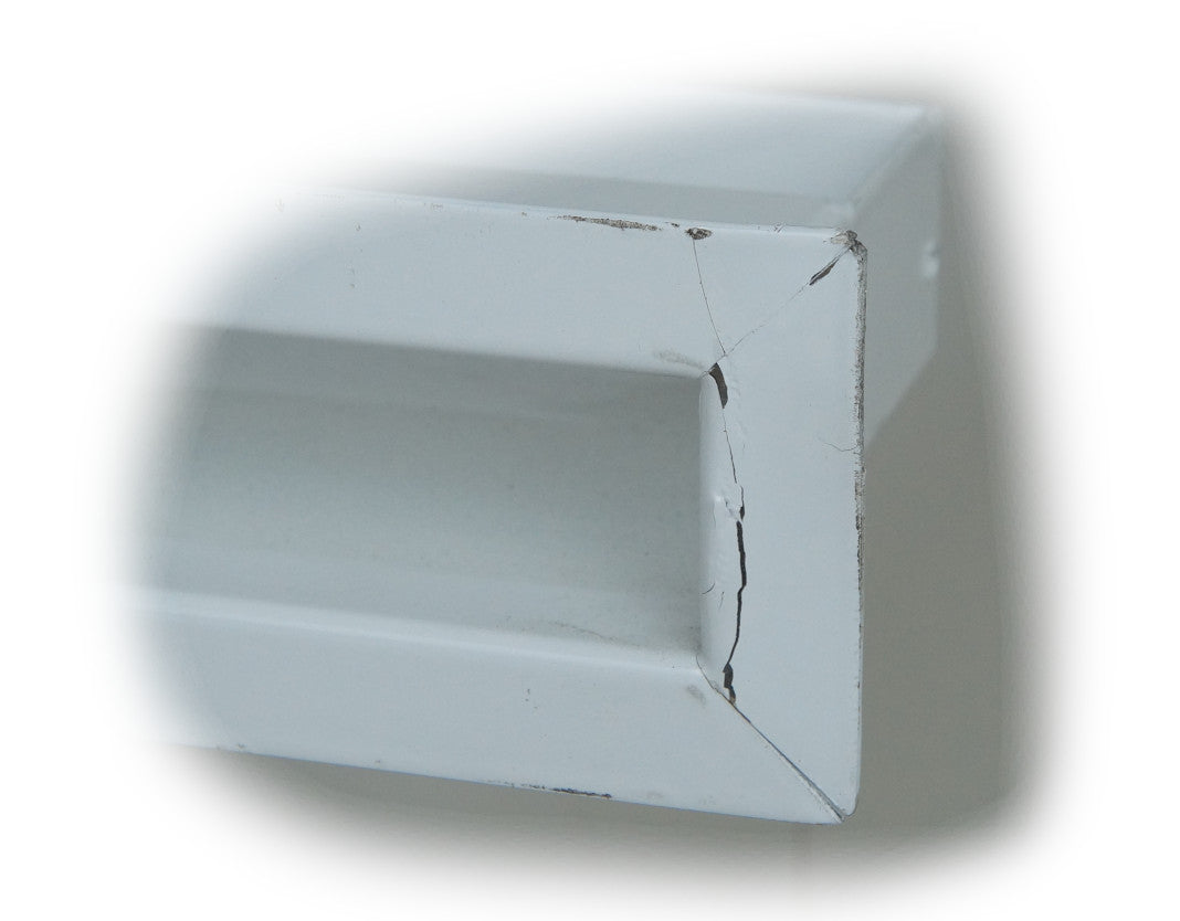 Kamin-Luftleiste / Lufteinlass | 1000x60mm | Weiß | B-Ware 