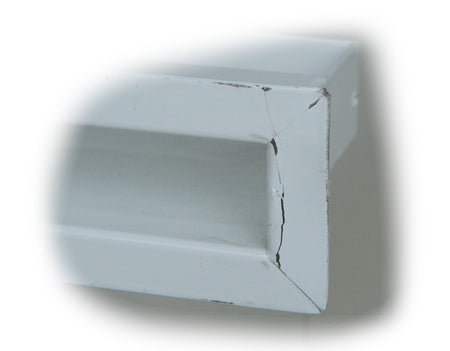 Kamin-Luftleiste / Lufteinlass | 1000x60mm | Weiß | B-Ware 
