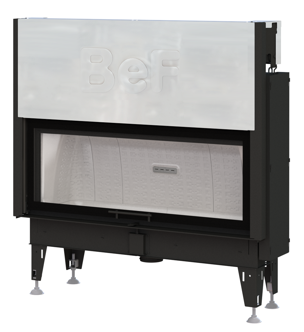 Warmluft Kamineinsatz BEF THERM V 14 |hochschiebbar| 14kW