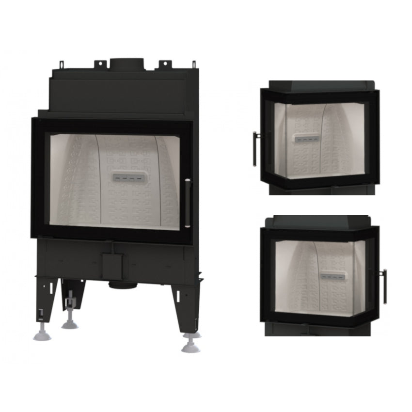 Warmluft Kamineinsatz BEF Feel 8 | schwenkbar | 8 kW | Scheibenwahl | Klimaworld.com 