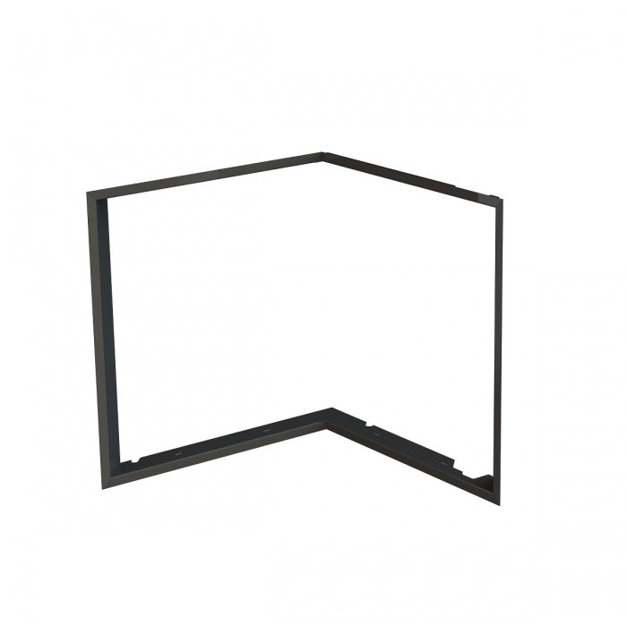 BeF Einbaurahmen Flat V 6 L, ohne Rand, schwarz | Klimaworld.com