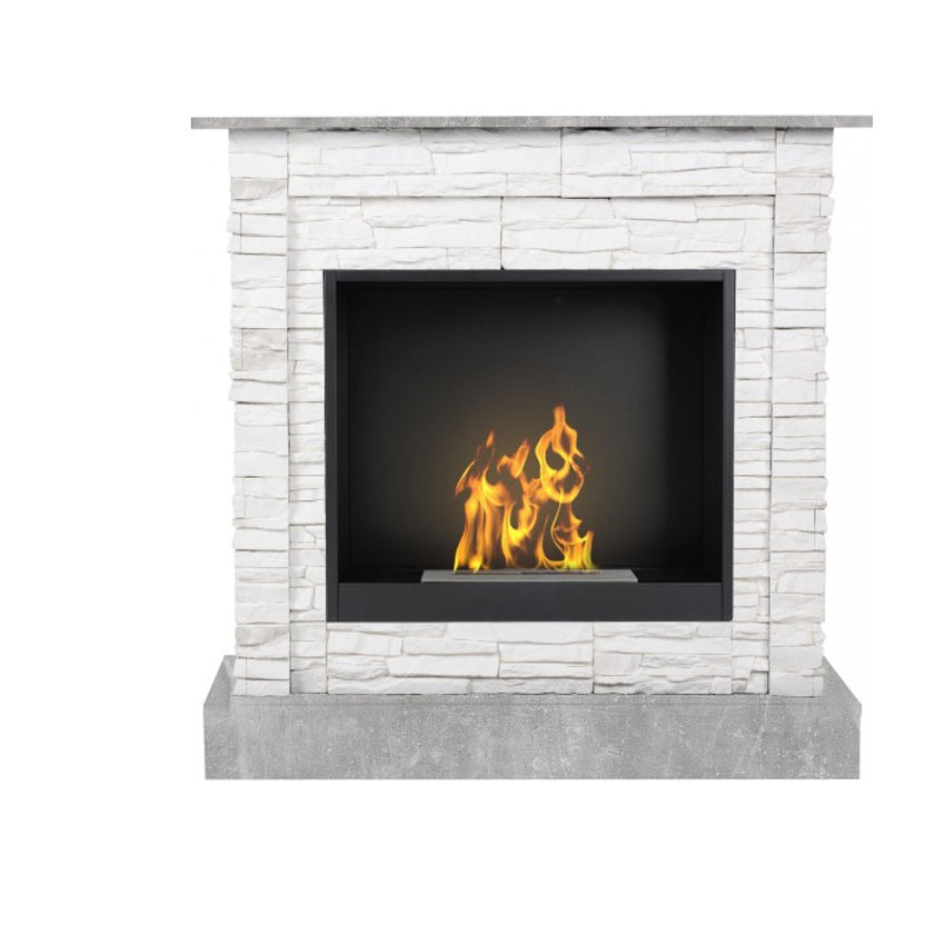 Aflamo Bio-Kamin | Vigo Stone mit Einsatz Bio 60