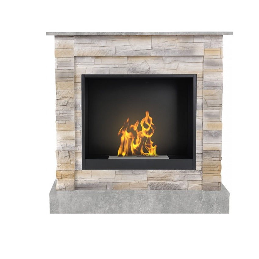 Aflamo Bio-Kamin | Vigo Stone mit Einsatz Bio 60