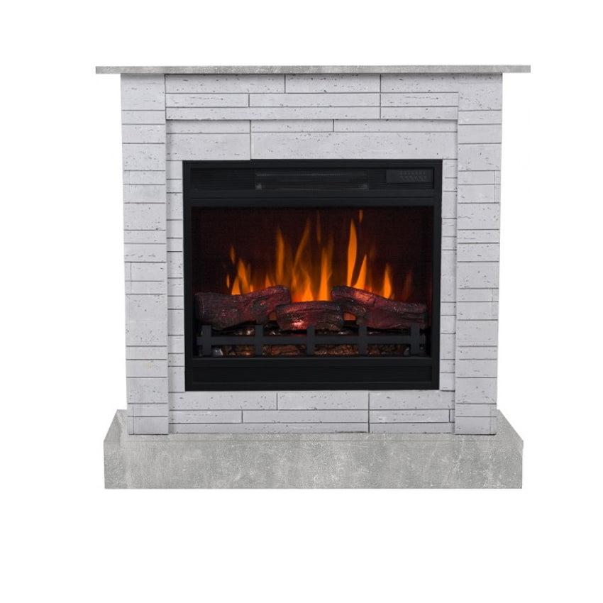 Aflamo LED Standkamin | Vigo Stone 3D | Beton | Wandaufstellung