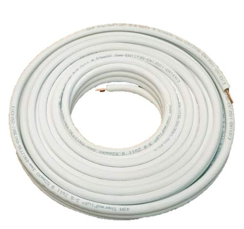 Kaeltemittelleitung isoliert Klimarohr Doppelrohrleitung | Ansicht Einzelleitung ungebördelt | www.klimaworld.com