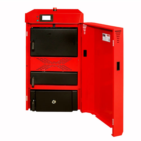 ThermoFlux Holzkessel PID Logic Lambda Plus mit 45 kW, geöffnet | Klimaworld.com