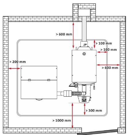 Pelletbrenner BIOFLUX PP-40kW automatischer Pelletbrenner Thermoflux