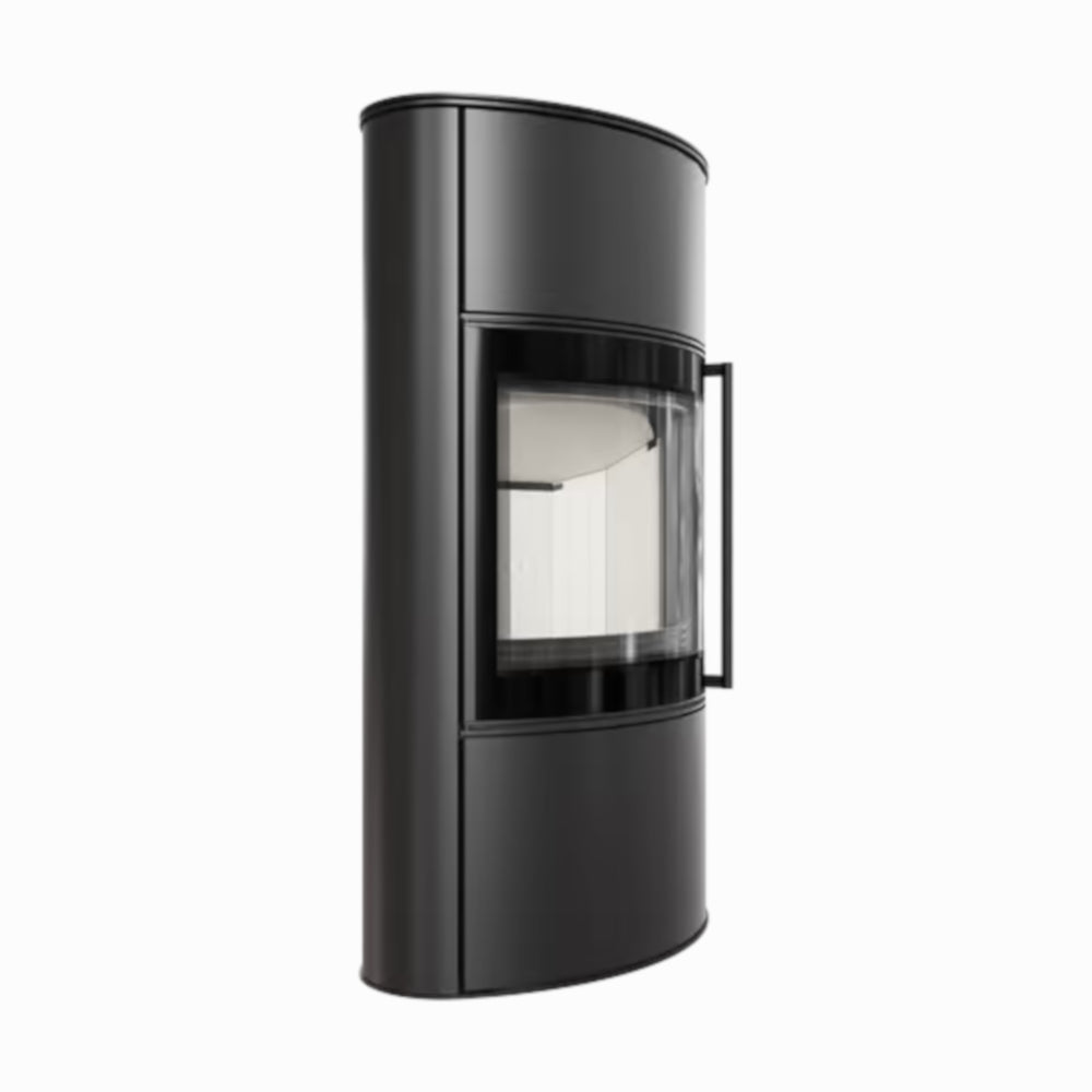 Kratki Kaminofen BJORN Hoch, weisser Brennraum | klimaworld.com