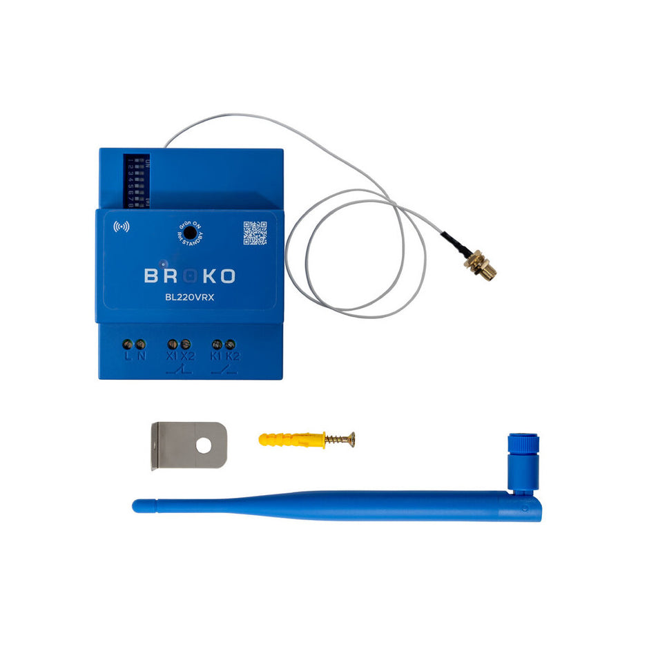 BROKO Funk-Abluft-Sicherheitsschalter Hutschiene | BL220VRX | 16 A
