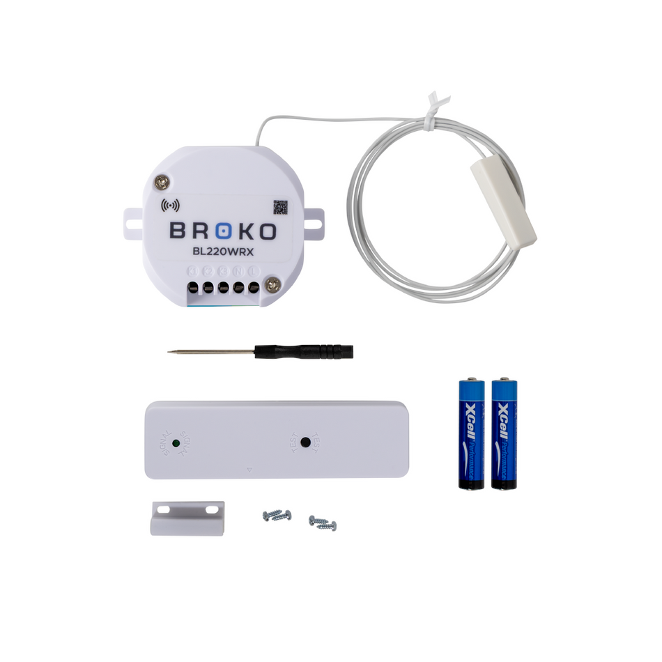 BROKO Set Kochfeldabzug| BL220W | Funk-Schalter Klemmv. + Fensterkontakt