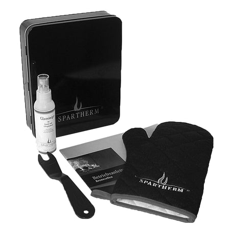 Blackbox Spartherm Feuerfester Handschuh, Sprühflasche, Kaminscheibenreiniger