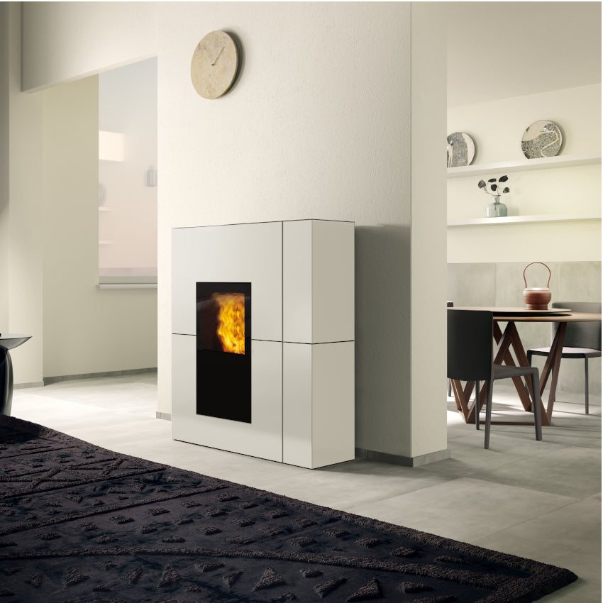 Edilkamin | Blade2 H-Serie| Verkleidung Stahl mattweiß