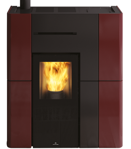 Edilkamin Pelletofen Blade H15 Keramik bordeaux