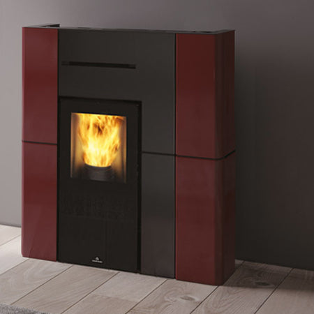 Edilkamin Pelletofen Blade H15 Keramik bordeaux