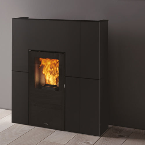 Edilkamin Pelletofen wasserführend Blade H Stahl schwarz