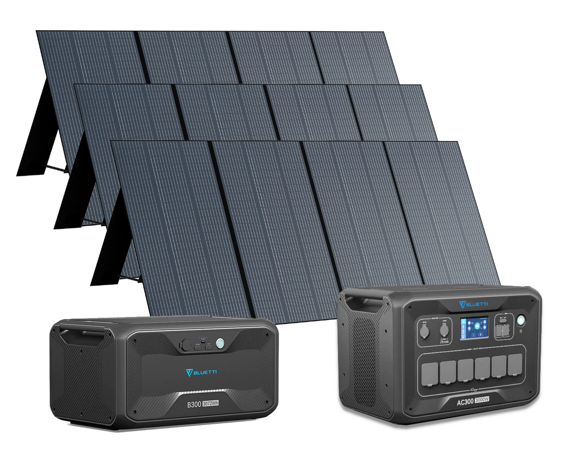 Solargenerator | AC300 | inkl. faltbares Solarpanel | 3000W