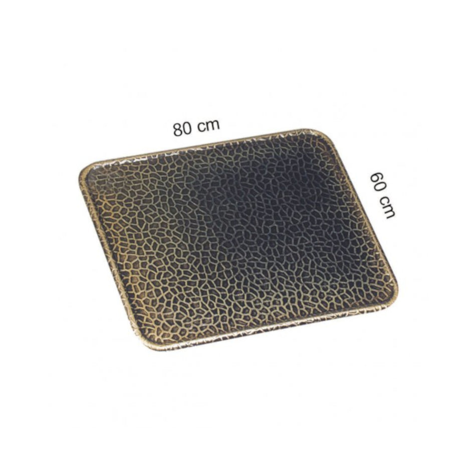 KaminoFlam | Bodenblech Altmessing 600 × 800 mm | Klimaworld.com