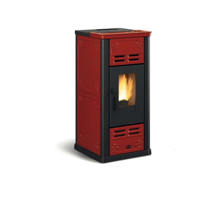 Extraflame Pelletofen | Serafina Majolika Bordeaux