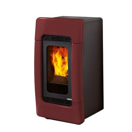 Edilkamin Pelletofen wasserführend Meg Più bordeau