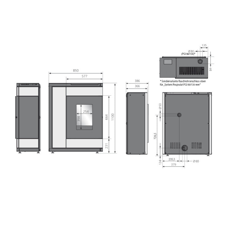 ORANIER | Boreas | Maße