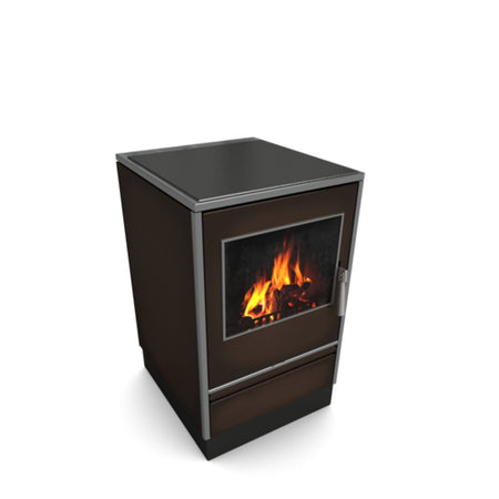 Glutos HHS 02 S Küchenherd mit Sichtscheibe in braun 5,5 kW | klimaworld.com