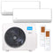 MIDEA Multisplit Klimaanlage Set | BreezelessE | 2,7 kW + 3,5 kW