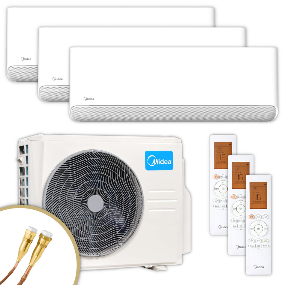 MIDEA | Klima-Set BreezelessE | 3 × 2,7 kW | Quick-Connect