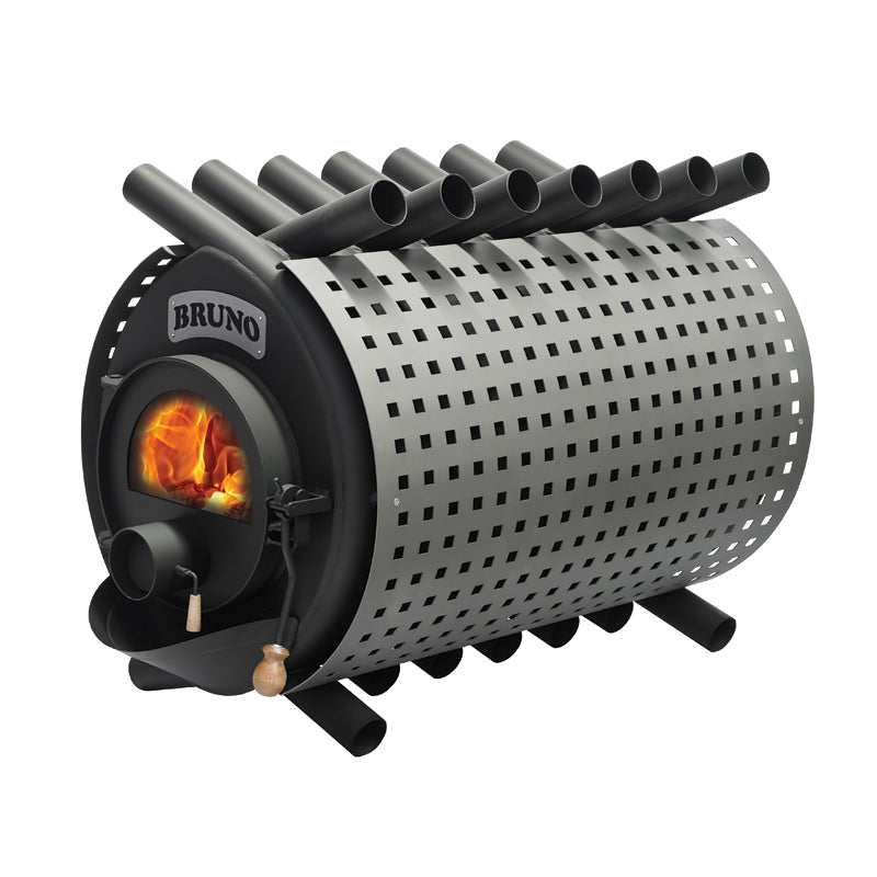 Werkstattofen Luftheizofen BRUNO III mit 2-21 KW nostalgisches Design Verkleidung