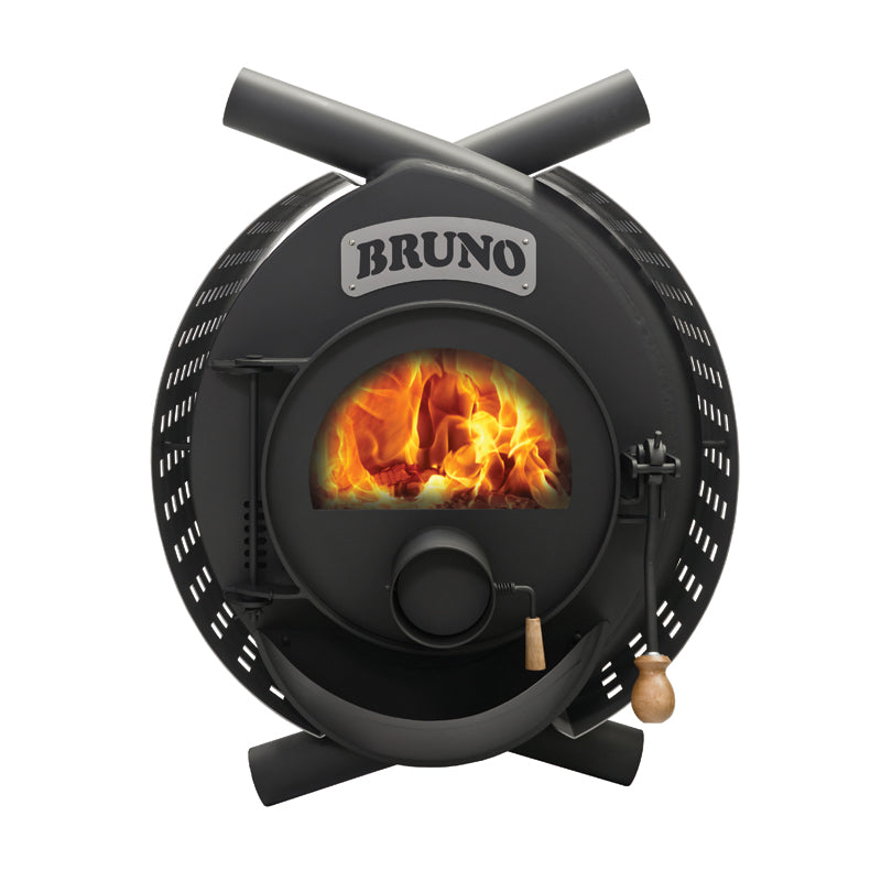 Werkstattofen Luftheizofen BRUNO III mit 2-21 KW nostalgisches Design Front