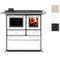 BRUNO® Küchenofen Bruno Nadja | Rauchrohr links | Farbwahl | 6,3 kW