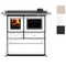 BRUNO® Küchenofen Bruno Nadja | Rauchrohr rechts | Farbwahl | 6,3 kW