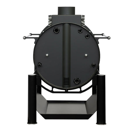 Bruno 00 Luftheizofen Techno Warmluft Speicherofen Rückansicht