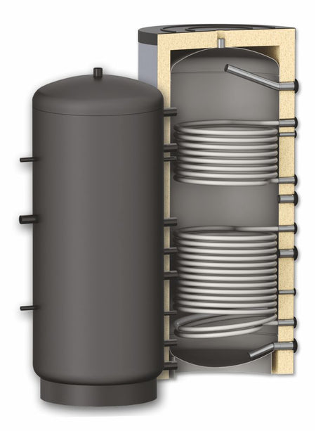 Pufferspeicher mit 2 Wärmetauscher 1000 Liter Heizungswasser Typ TPRR 