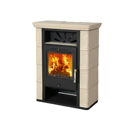 Thorma | Kaminofen | BORGHOLM black/TOP | Cappuccino | 7 kW