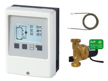 Sorel Brauchwasserregler | CC | 1 Fühler + Zirkulationspumpe E3 Vario