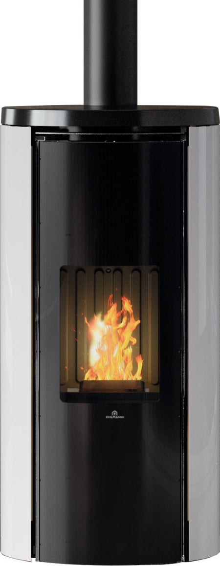 Edilkamin Pelletofen Air TIght C Glas Weiß