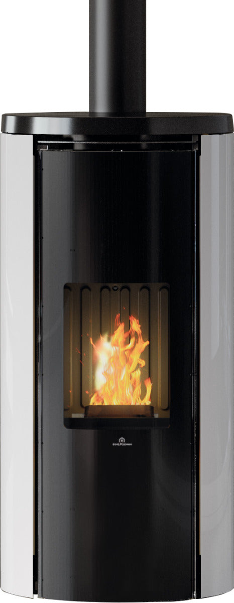 Edilkamin Pelletofen Celia Air Tight Plus Glas Weiß