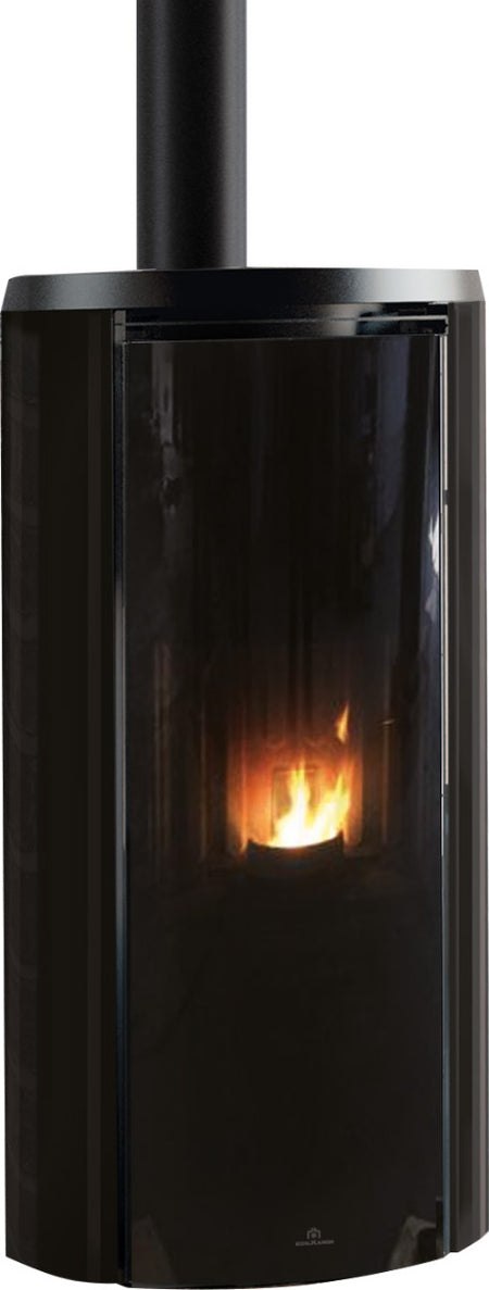 Edilkamin Pelletofen Air Tight C Glas Schwarz