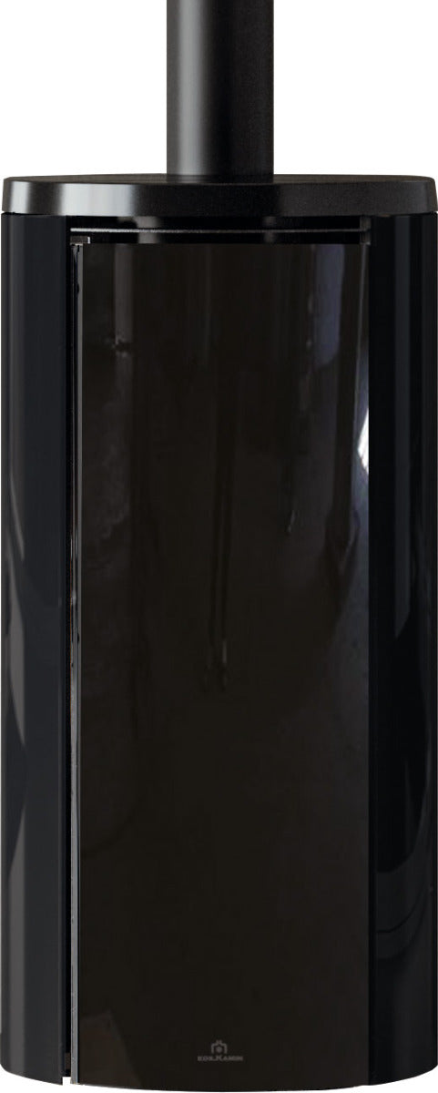 Edilkamin Pelletofen Celia ATC Glas Schwarz Magic ausgeschaltener Ofen