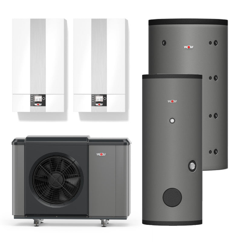 WOLF | Hybridsystem | Gas-Brennwerttherme + Wärmepumpe