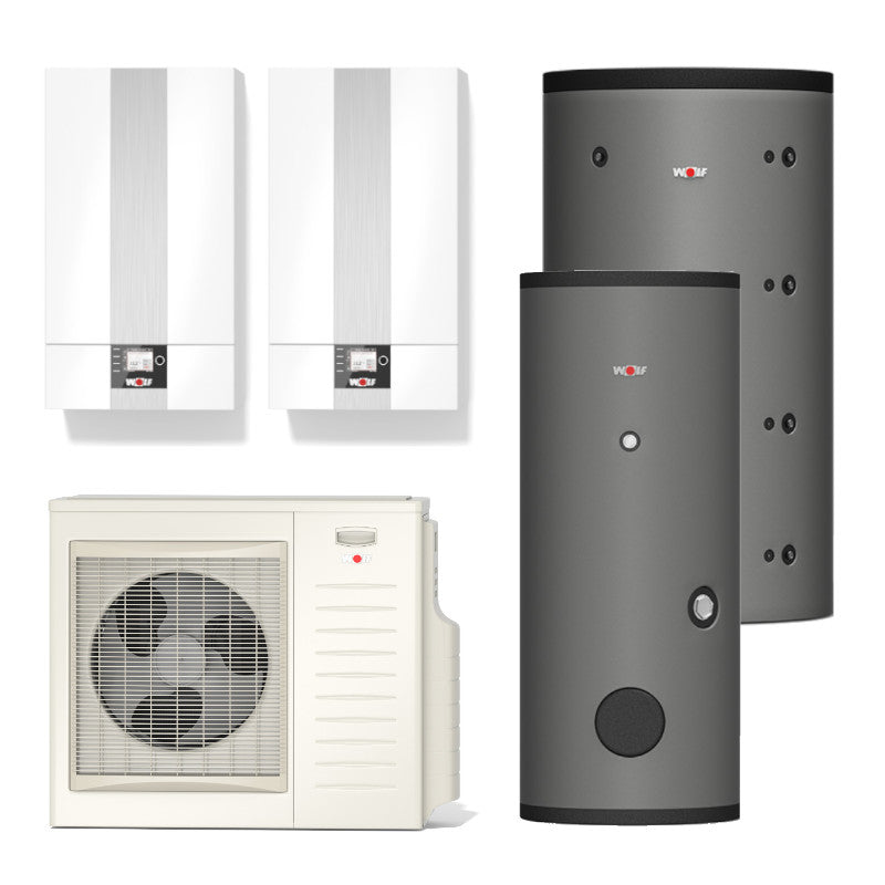 WOLF | Hybridsystem | Gas-Brennwerttherme + Wärmepumpe