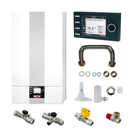 WOLF | Gasbrennwert-Heiztherme | CGB-2-24 mit Regelung | 24 kW