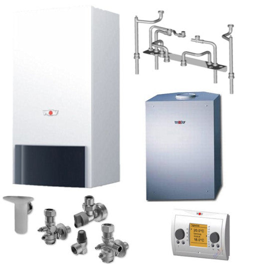 Gasheizung Wolf Paket CGG-2-18, 18kW Heiztherme inkl. CSW-120 Speicher